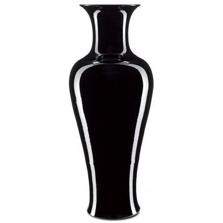 Currey Imperial Black Large Olpe Vase 1200-0234